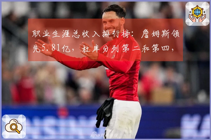 职业生涯总收入排行榜：詹姆斯领先5.81亿，杜库分列第二和第四，乔治第五，伦纳德第七